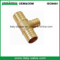 Personalizado de latón de encogimiento Tee / Brass Pex Cripm ajuste Tee (IC-1001)